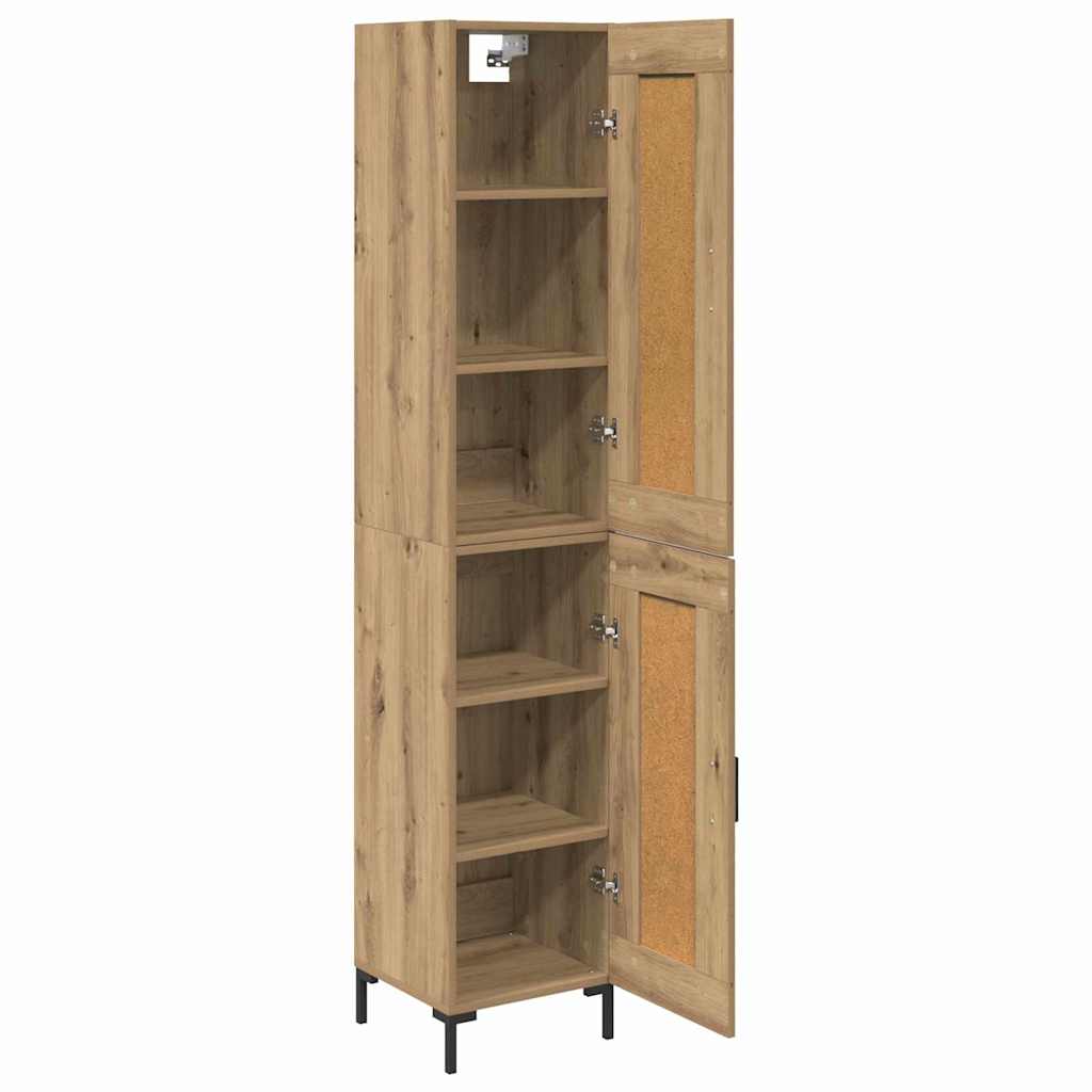 Highboard Umjetnički hrast 34,5 x 34 x 180 cm Konstruirano drvo