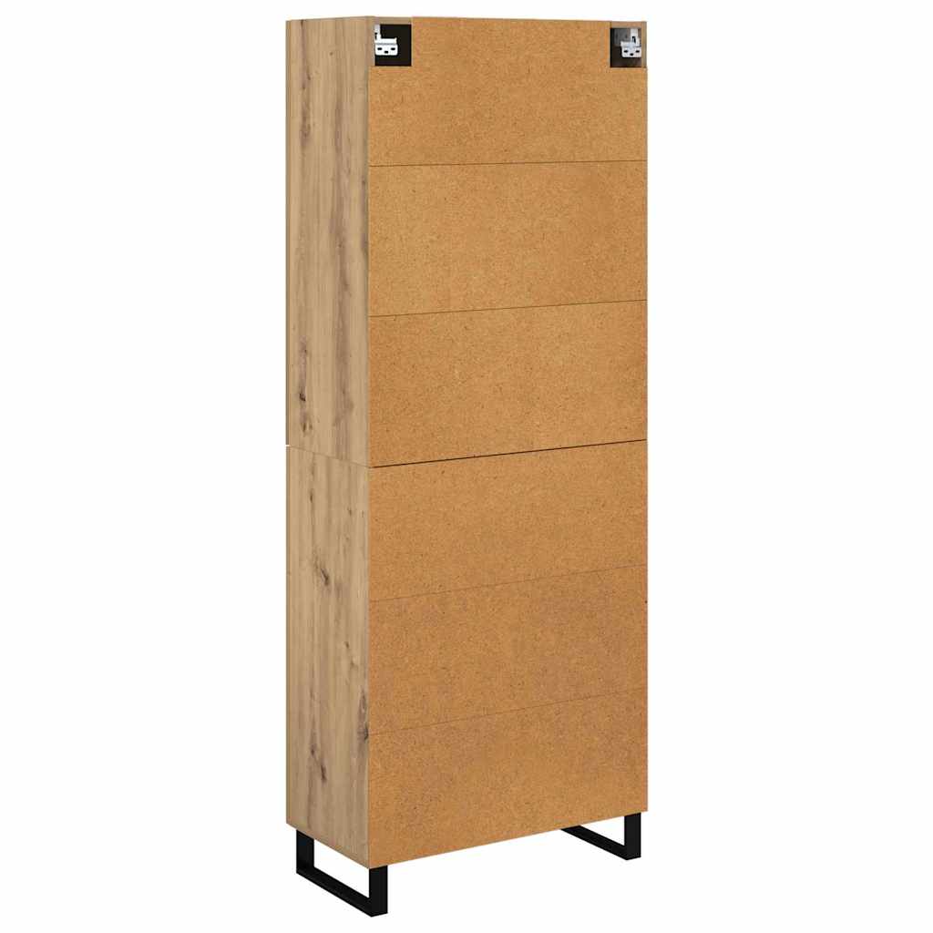 Highboard s ladicama 2 pcs Umjetnički hrast 69,5 x 34 x 180 cm
