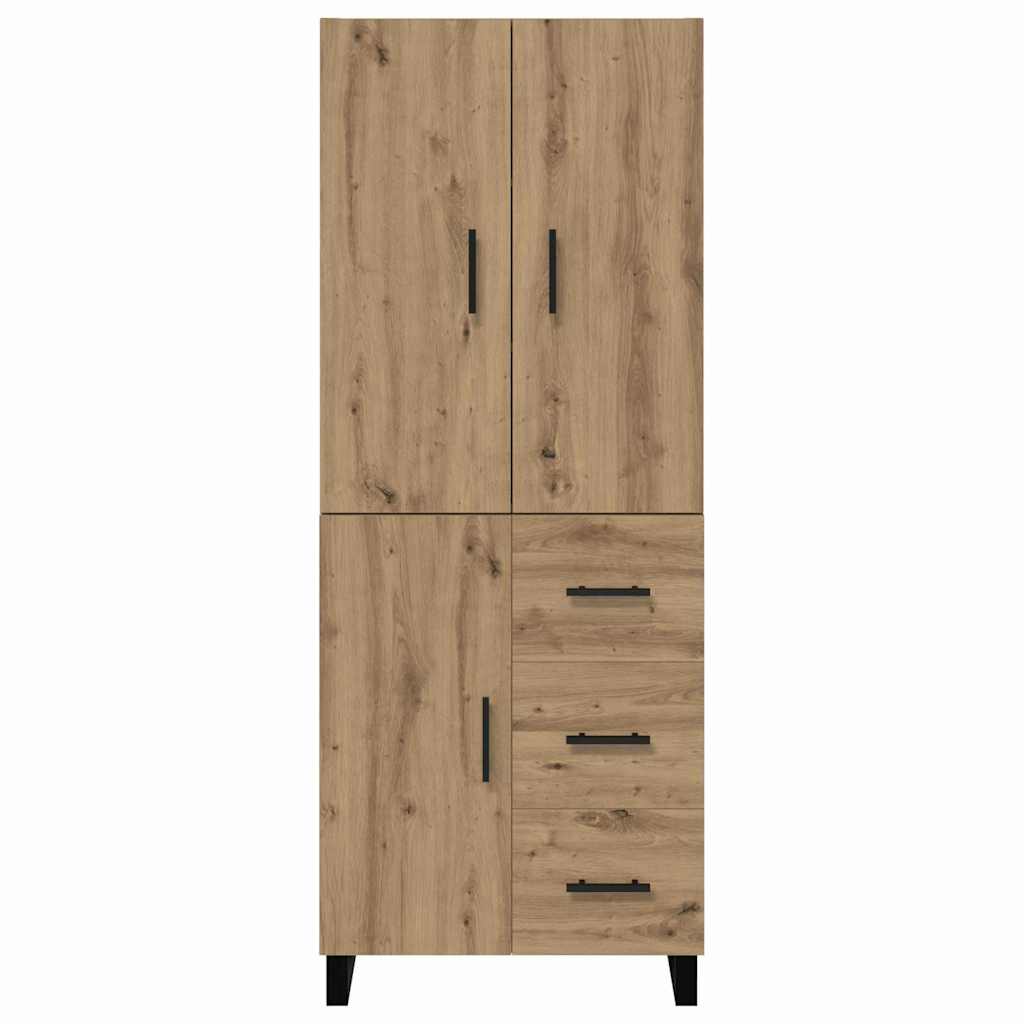 Highboard s ladicama 2 pcs Umjetnički hrast 69,5 x 34 x 180 cm