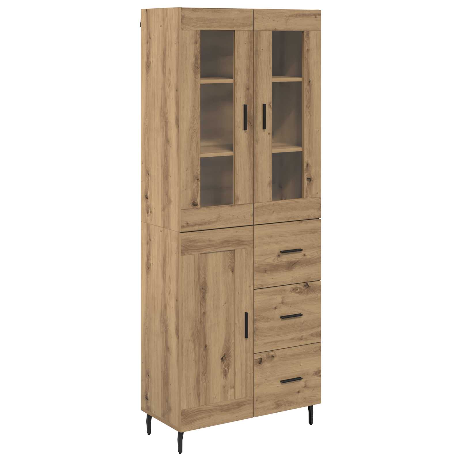 Highboard 2 pcs Umjetnički hrast 69,5 x 34 x 180 cm