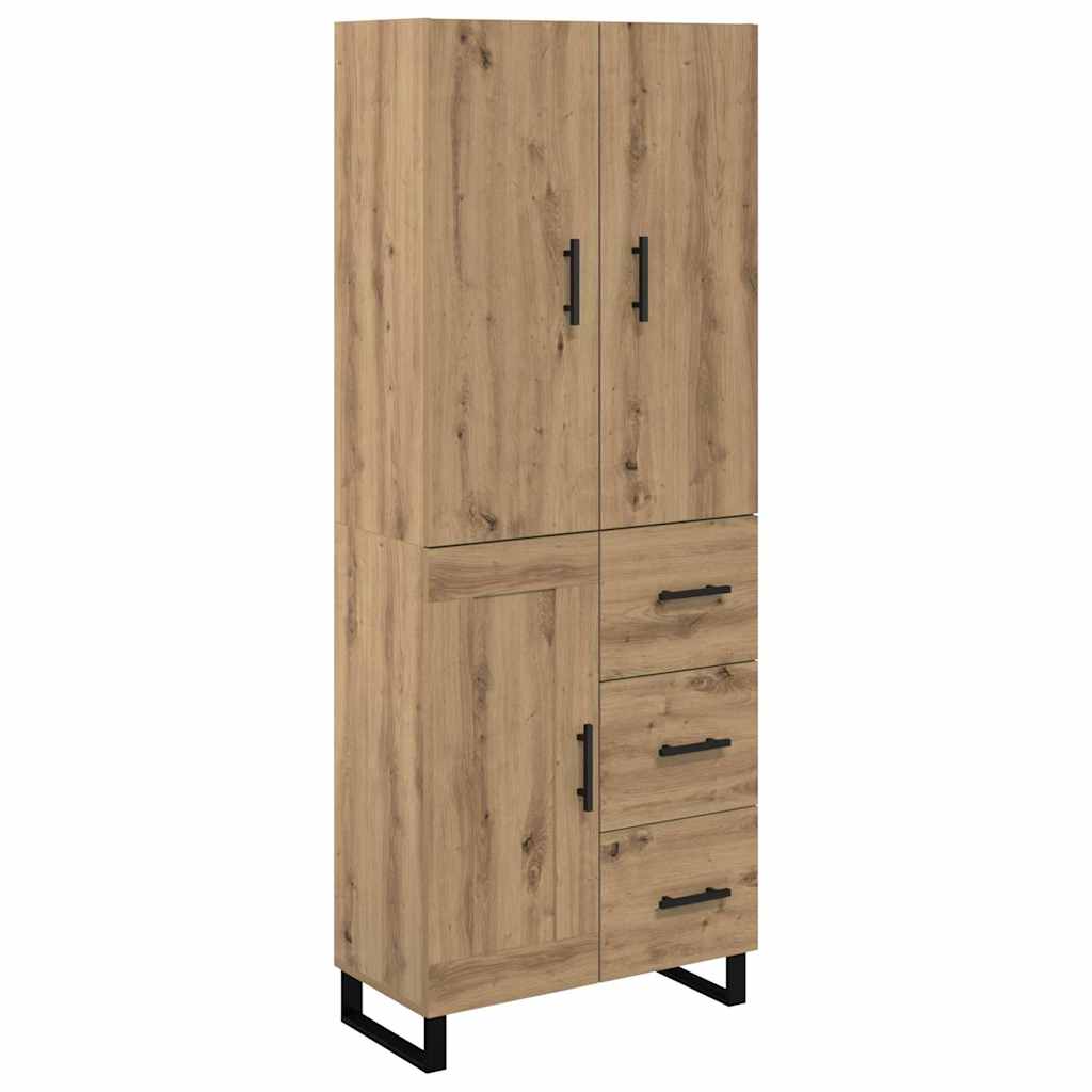 Highboard s ladicama 2 pcs Umjetnički hrast 69,5 x 34 x 180 cm