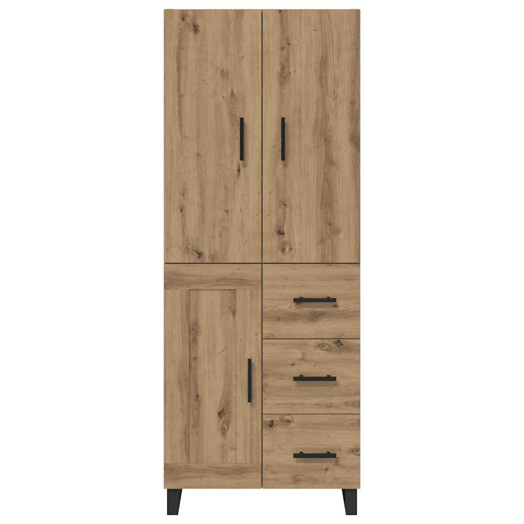Highboard s ladicama 2 pcs Umjetnički hrast 69,5 x 34 x 180 cm