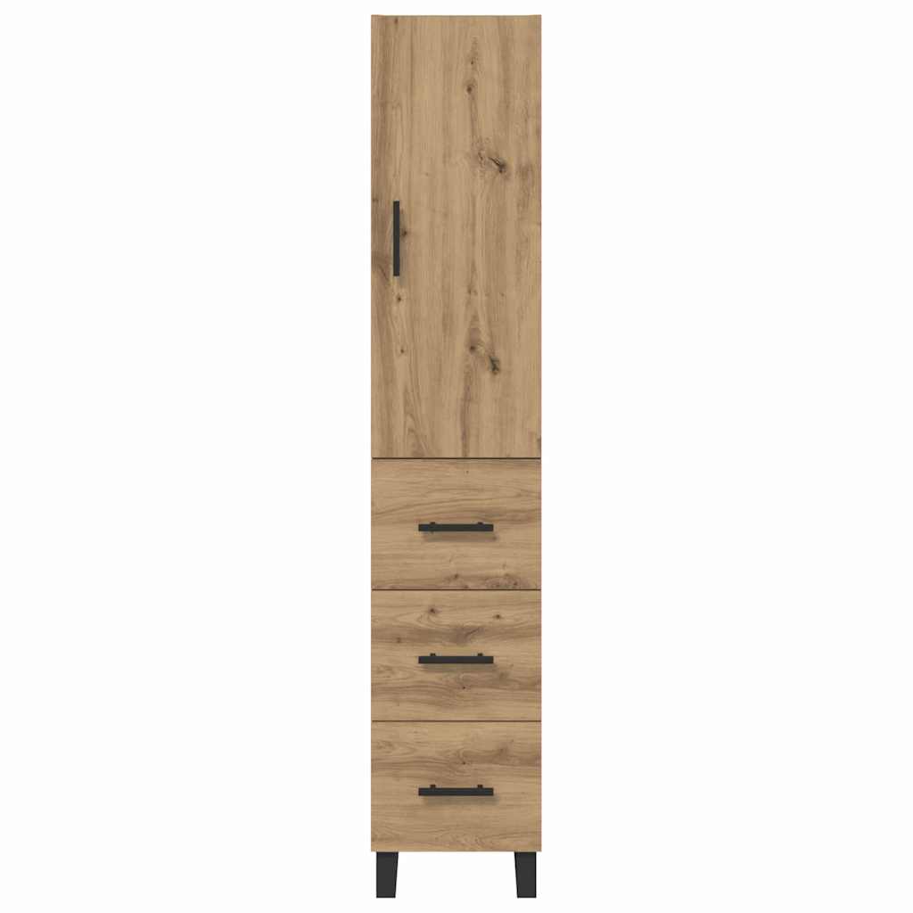 Highboard Umjetnički hrast 34,5 x 34 x 180 cm Konstruirano drvo