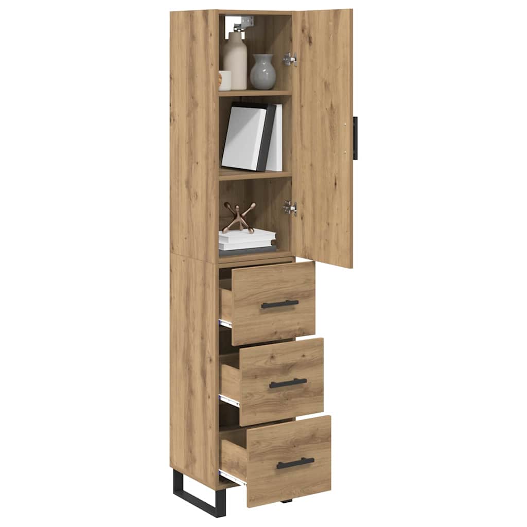 Highboard Umjetnički hrast 34,5 x 34 x 180 cm Konstruirano drvo