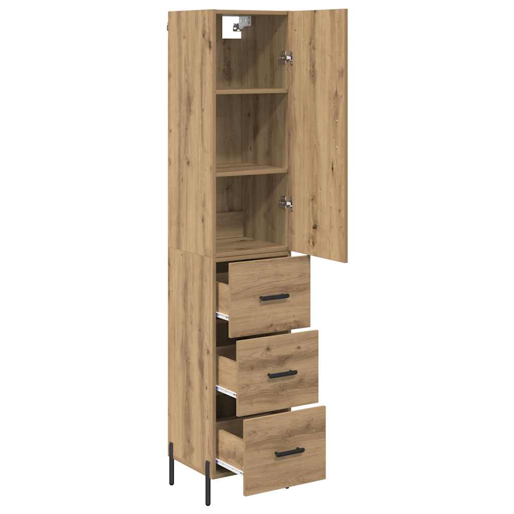 Highboard Umjetnički hrast 34,5 x 34 x 180 cm Konstruirano drvo