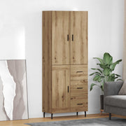 Highboard 2 kom. Umjetnički hrast 69,5 x 34 x 180 cm