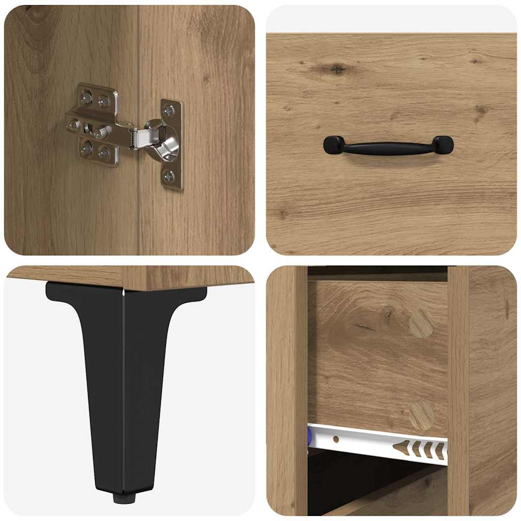 Highboard Umjetnički hrast 69,5 x 34 x 180 cm Konstruirano drvo