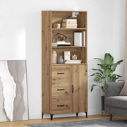 Highboard Umjetnički hrast 69,5 x 34 x 180 cm Konstruirano drvo