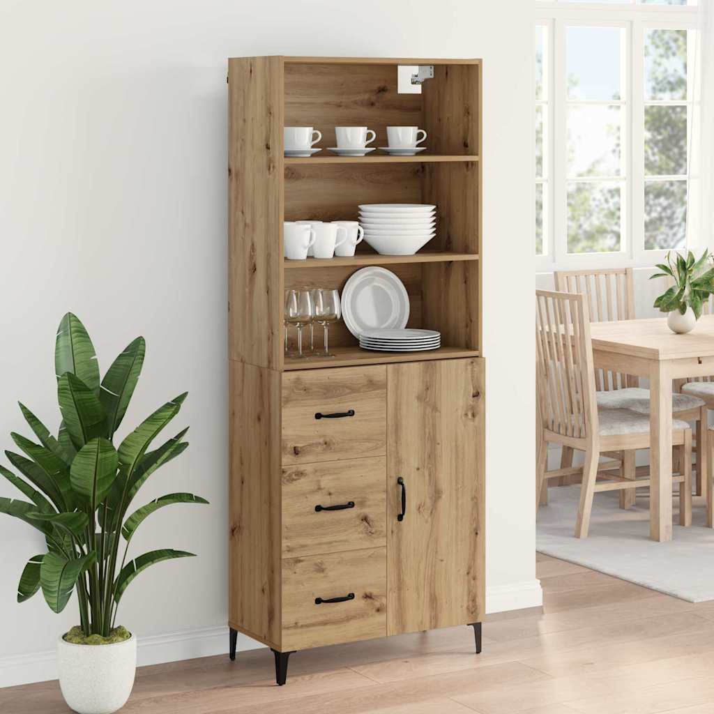 Highboard Umjetnički hrast 69,5 x 34 x 180 cm Konstruirano drvo