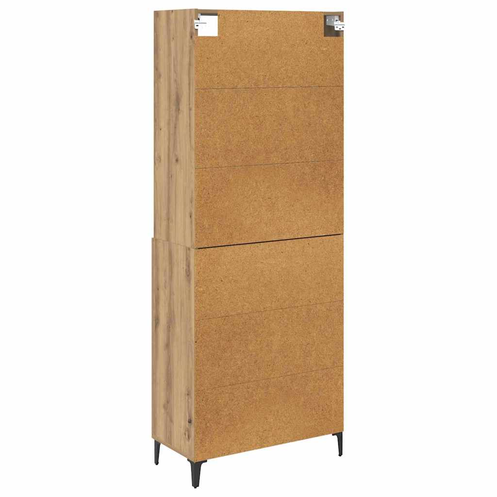 Highboard Umjetnički hrast 69,5 x 34 x 180 cm Konstruirano drvo