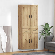 Highboard Umjetnički hrast 69,5 x 34 x 180 cm Konstruirano drvo