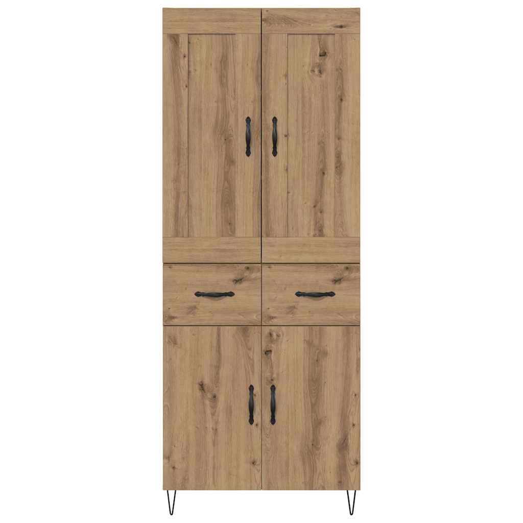 Highboard Umjetnički hrast 69,5 x 34 x 180 cm Konstruirano drvo