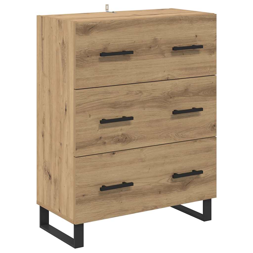 Highboard 2 kom. Umjetnički hrast 69,5 x 34 x 180 cm
