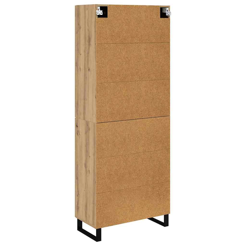 Highboard 2 kom. Umjetnički hrast 69,5 x 34 x 180 cm