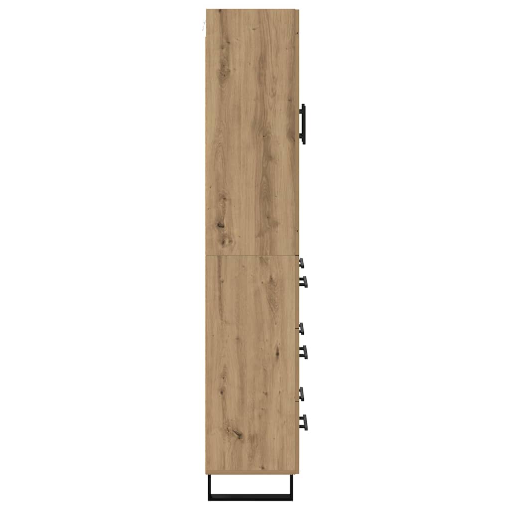 Highboard 2 kom. Umjetnički hrast 69,5 x 34 x 180 cm