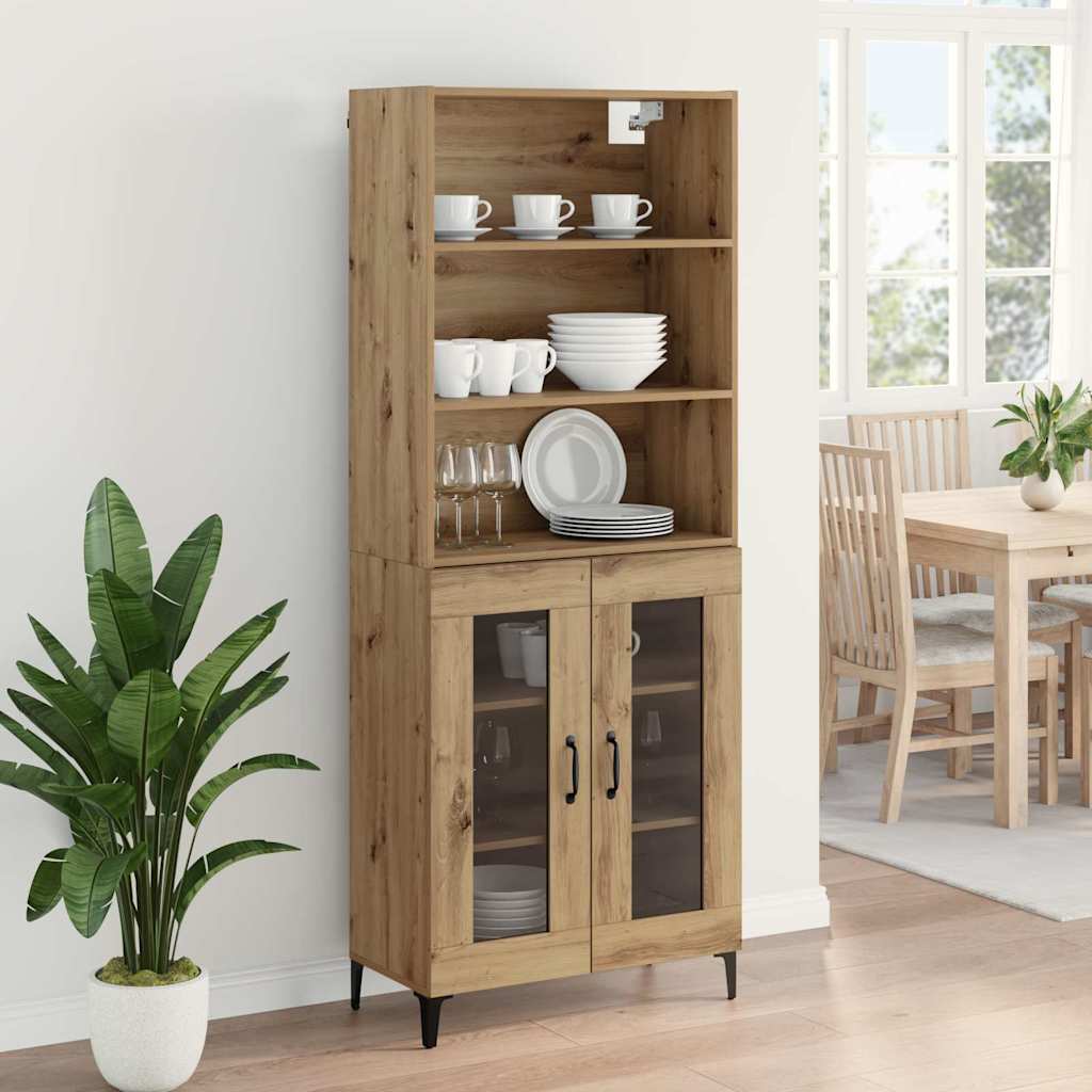 Highboard Umjetnički hrast 69,5 x 34 x 180 cm Konstruirano drvo