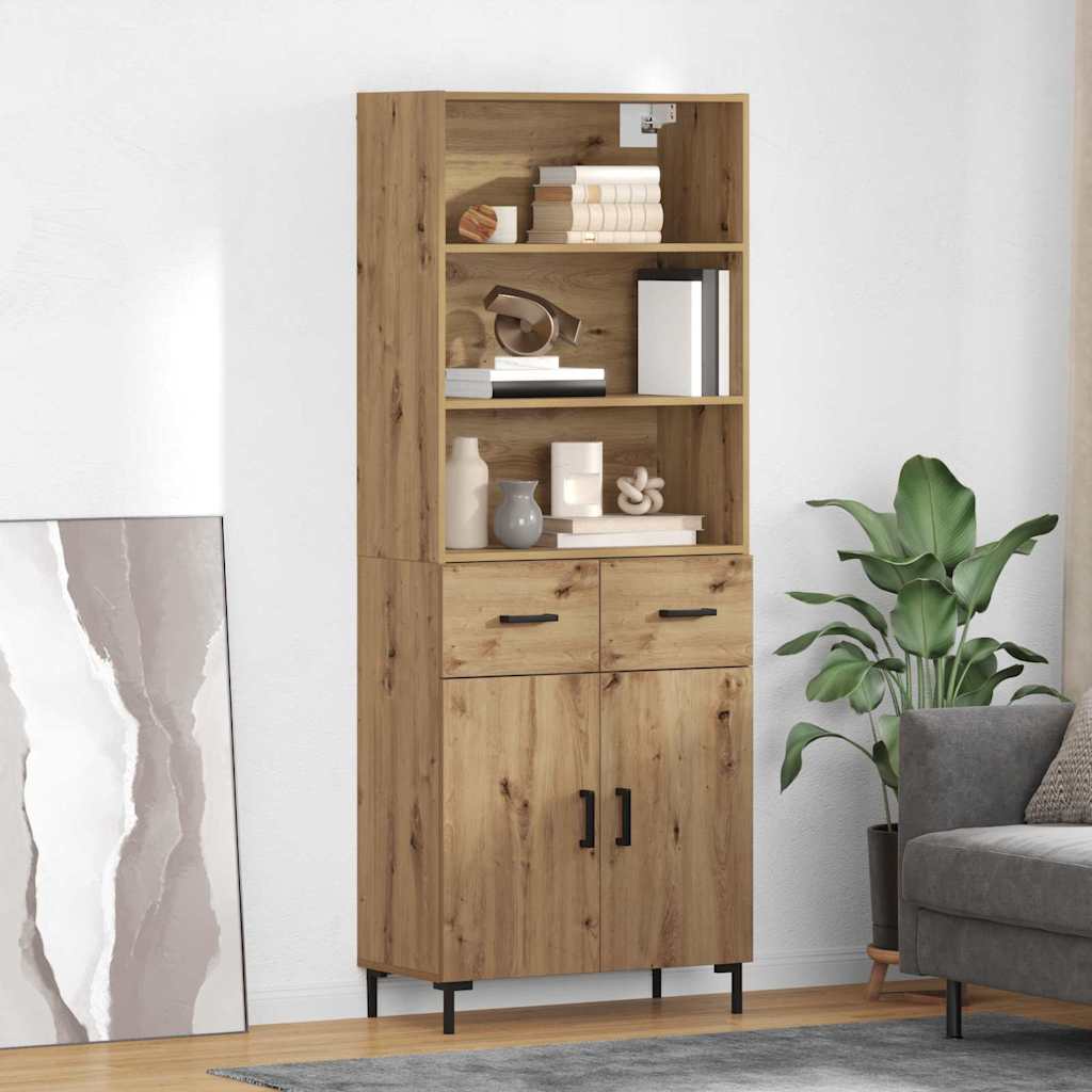 Highboard Umjetnički hrast 69,5 x 34 x 180 cm Konstruirano drvo