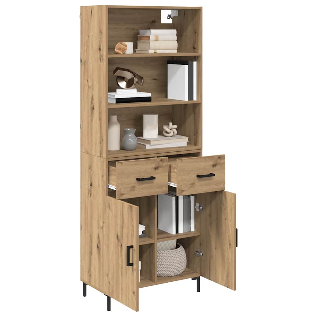 Highboard Umjetnički hrast 69,5 x 34 x 180 cm Konstruirano drvo