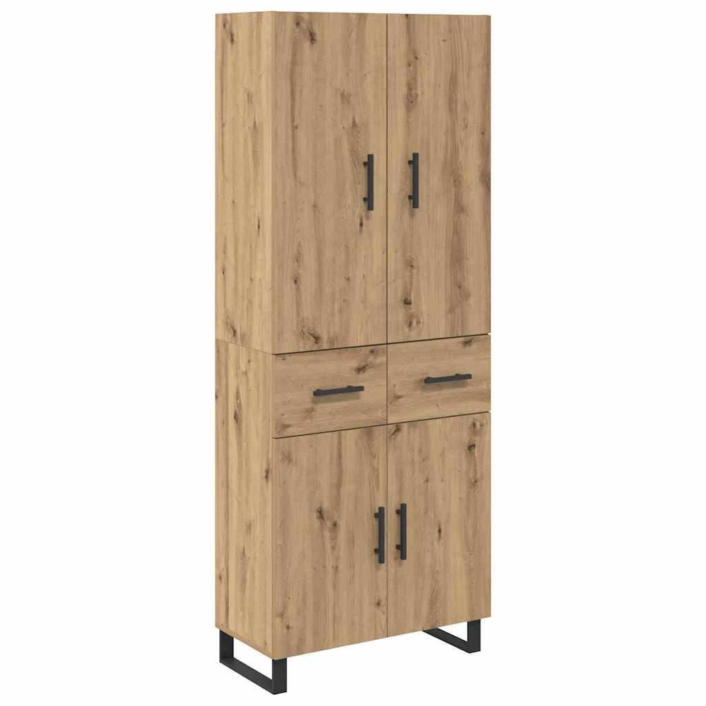 Highboard s ladicama 2 pcs Umjetnički hrast 69,5 x 34 x 180 cm