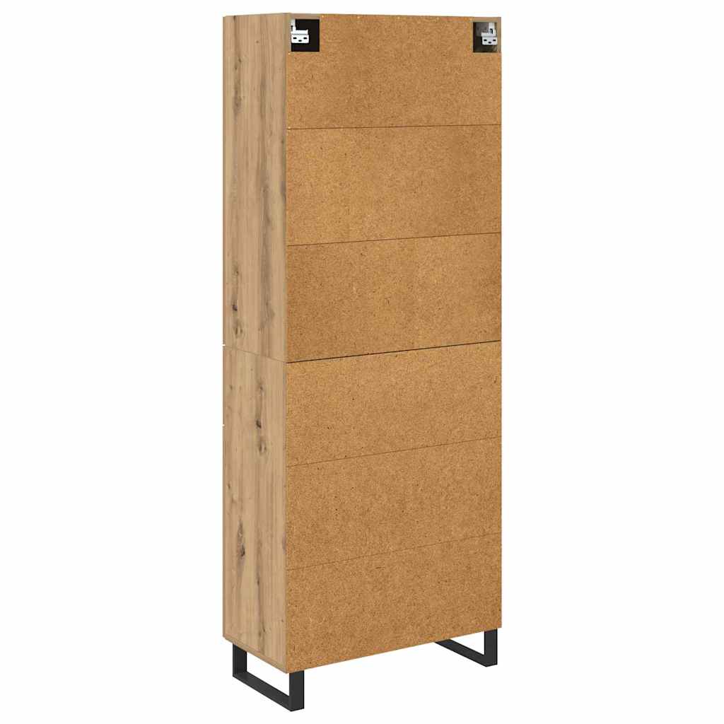 Highboard s ladicama 2 pcs Umjetnički hrast 69,5 x 34 x 180 cm
