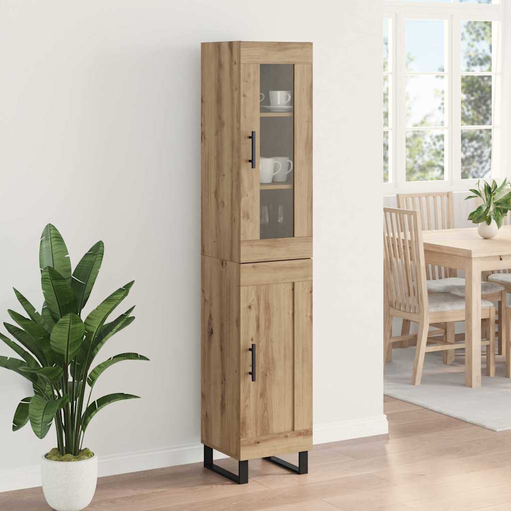 Highboard Umjetnički hrast 34,5 x 34 x 180 cm Konstruirano drvo
