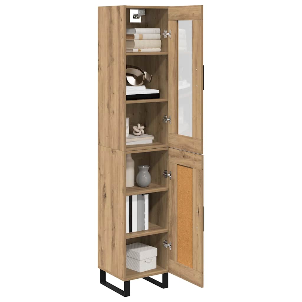 Highboard Umjetnički hrast 34,5 x 34 x 180 cm Konstruirano drvo