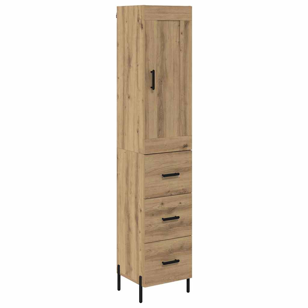 Highboard Umjetnički hrast 34,5 x 34 x 180 cm Konstruirano drvo