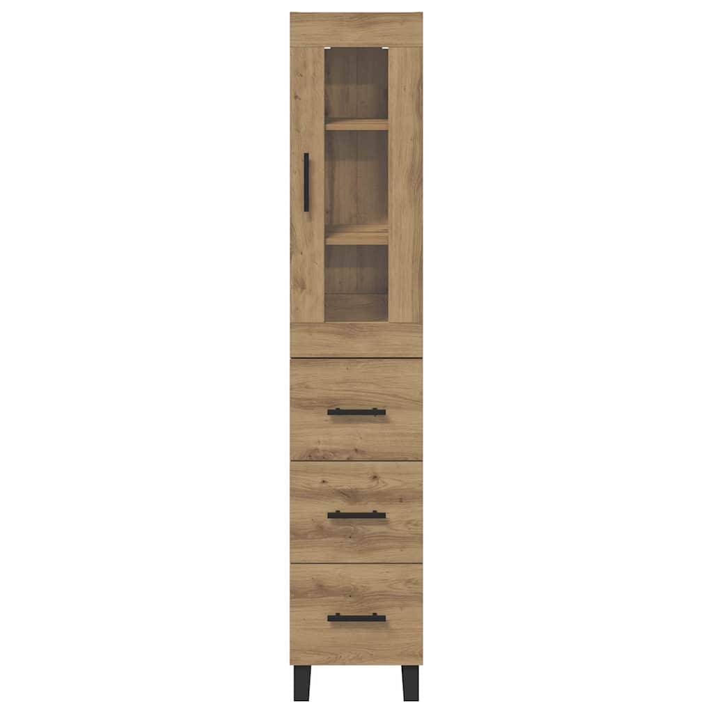 Highboard Umjetnički hrast 34,5 x 34 x 180 cm Konstruirano drvo