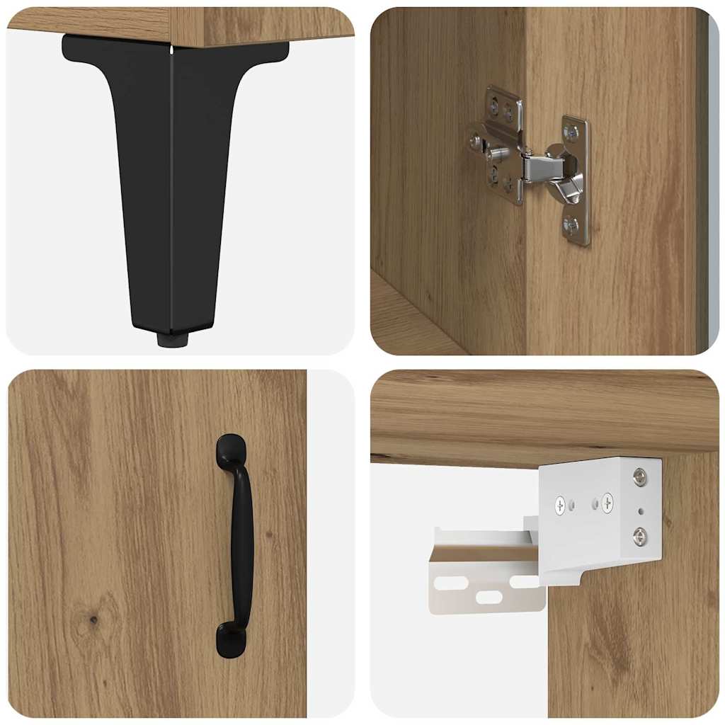 Highboard Umjetnički hrast 69,5 x 34 x 180 cm Konstruirano drvo