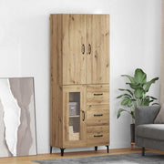 Highboard Umjetnički hrast 69,5 x 34 x 180 cm Konstruirano drvo