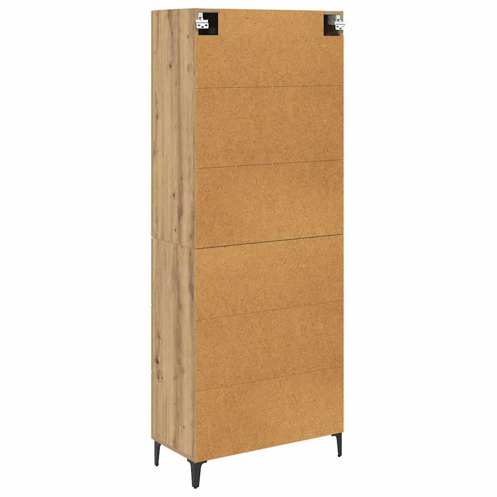 Highboard Umjetnički hrast 69,5 x 34 x 180 cm Konstruirano drvo