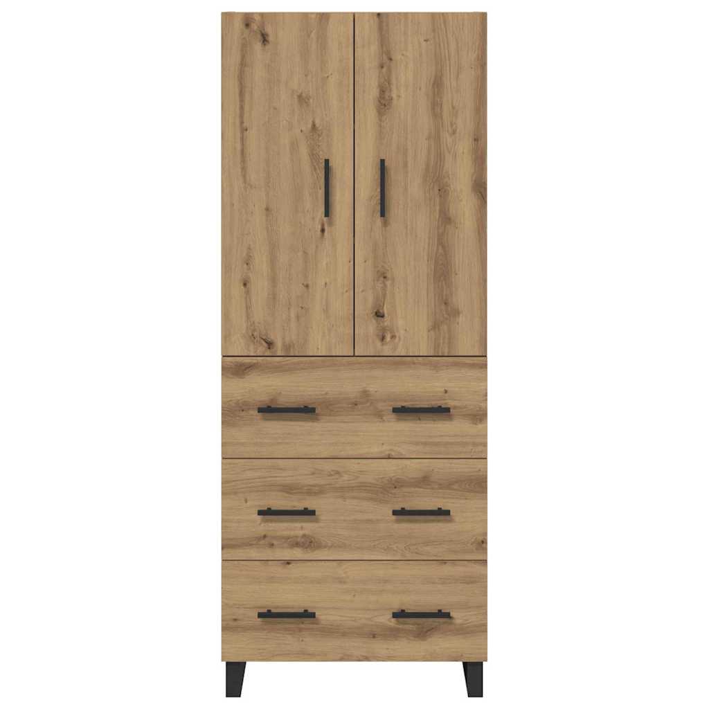 Highboard s ladicama 2 pcs Umjetnički hrast 69,5 x 34 x 180 cm