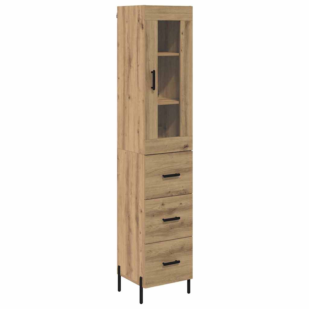 Highboard Umjetnički hrast 34,5 x 34 x 180 cm Konstruirano drvo
