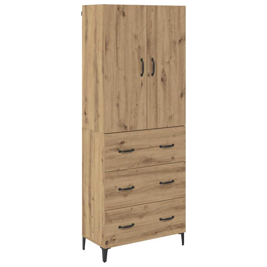 Highboard Umjetnički hrast 69,5 x 34 x 180 cm Konstruirano drvo