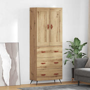 Highboard Umjetnički hrast 69,5 x 34 x 180 cm Konstruirano drvo