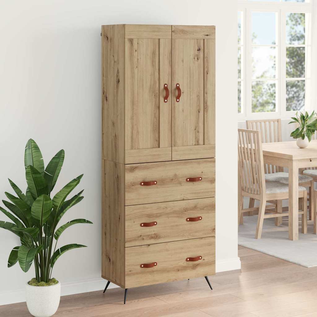 Highboard Umjetnički hrast 69,5 x 34 x 180 cm Konstruirano drvo