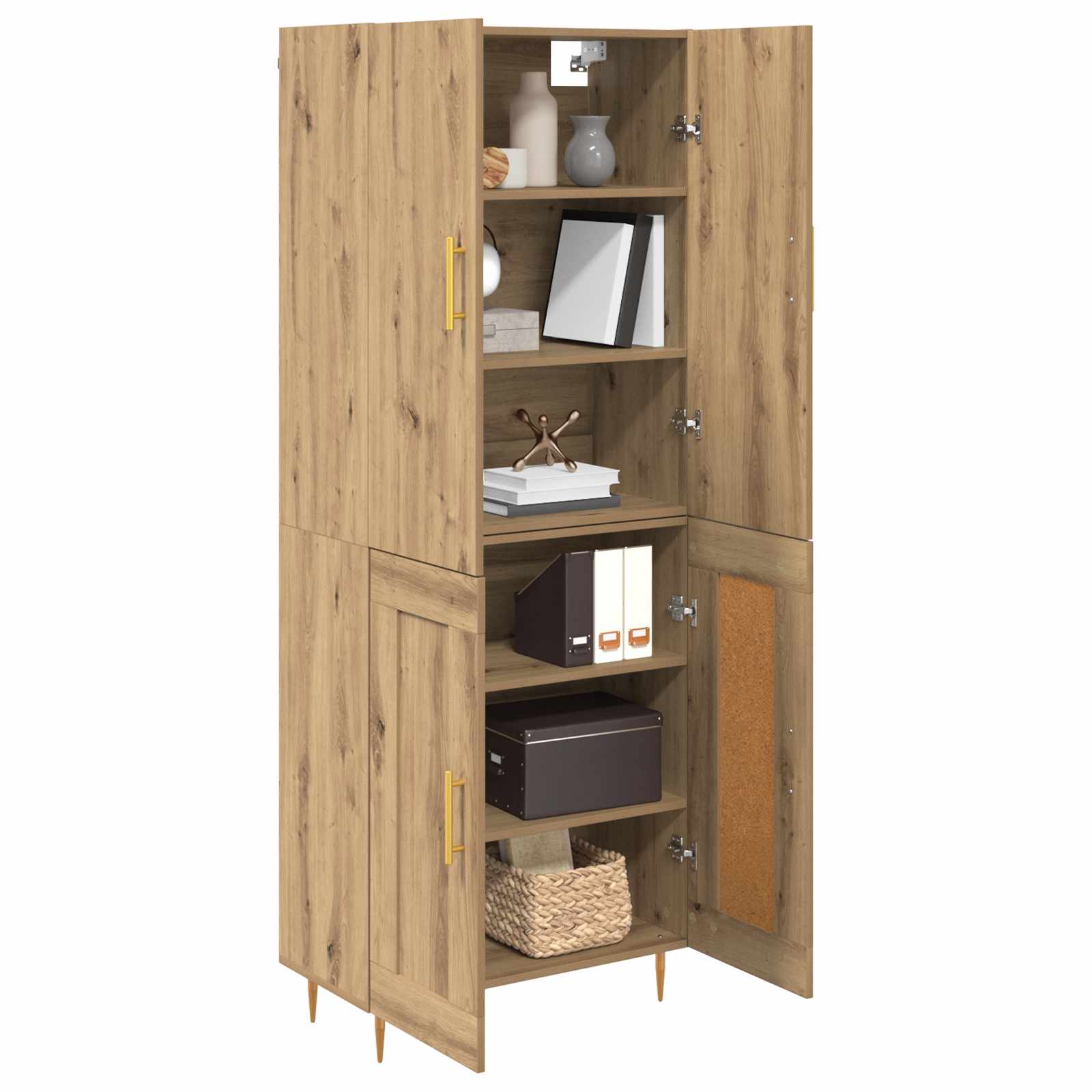 Highboard Umjetnički hrast 69,5 x 34 x 180 cm Konstruirano drvo
