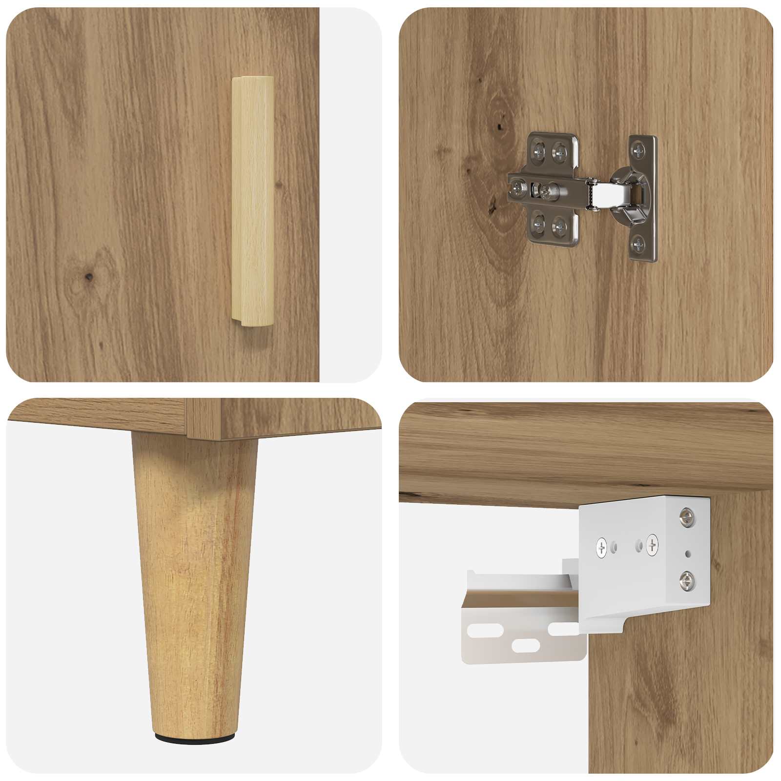 Highboard Umjetnički hrast 69,5 x 32,5 x 180 cm