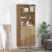 Highboard Umjetnički hrast 69,5 x 34 x 180 cm Konstruirano drvo