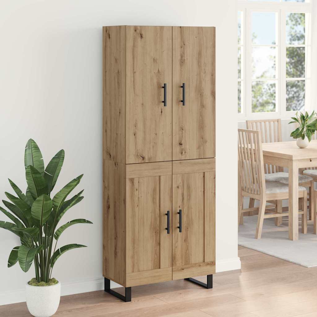Highboard 2 pcs Umjetnički hrast 69,5 x 34 x 180 cm