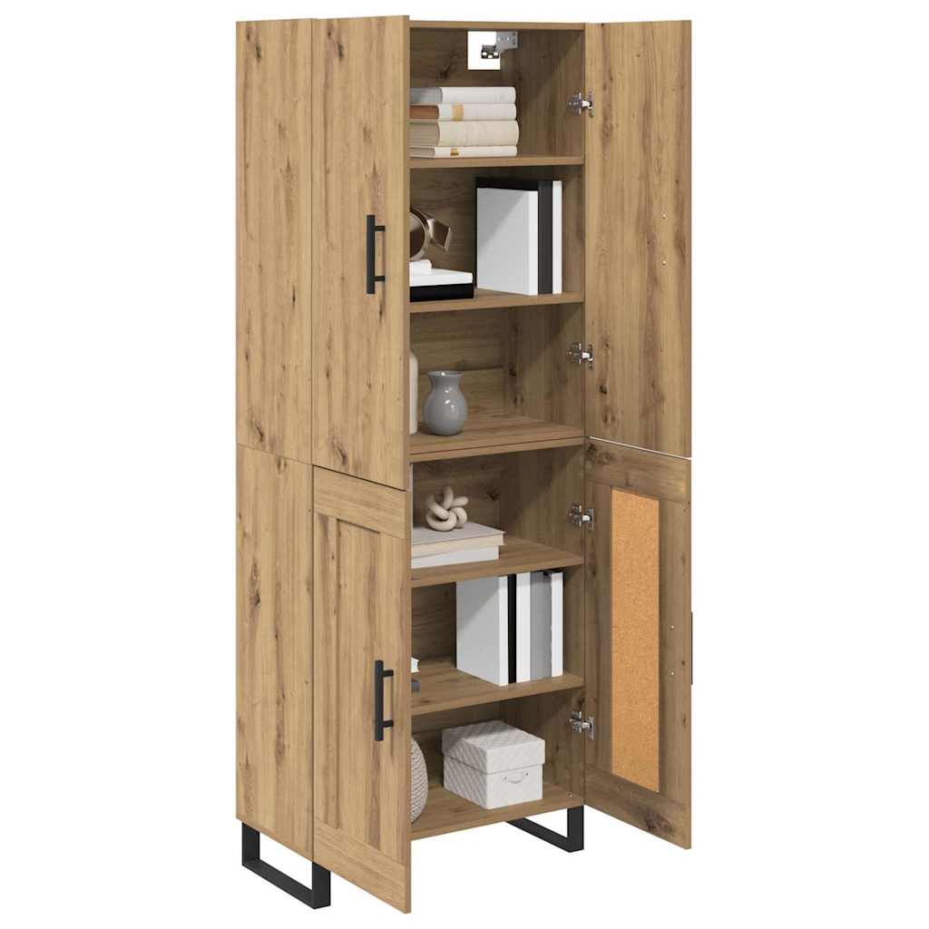 Highboard 2 pcs Umjetnički hrast 69,5 x 34 x 180 cm