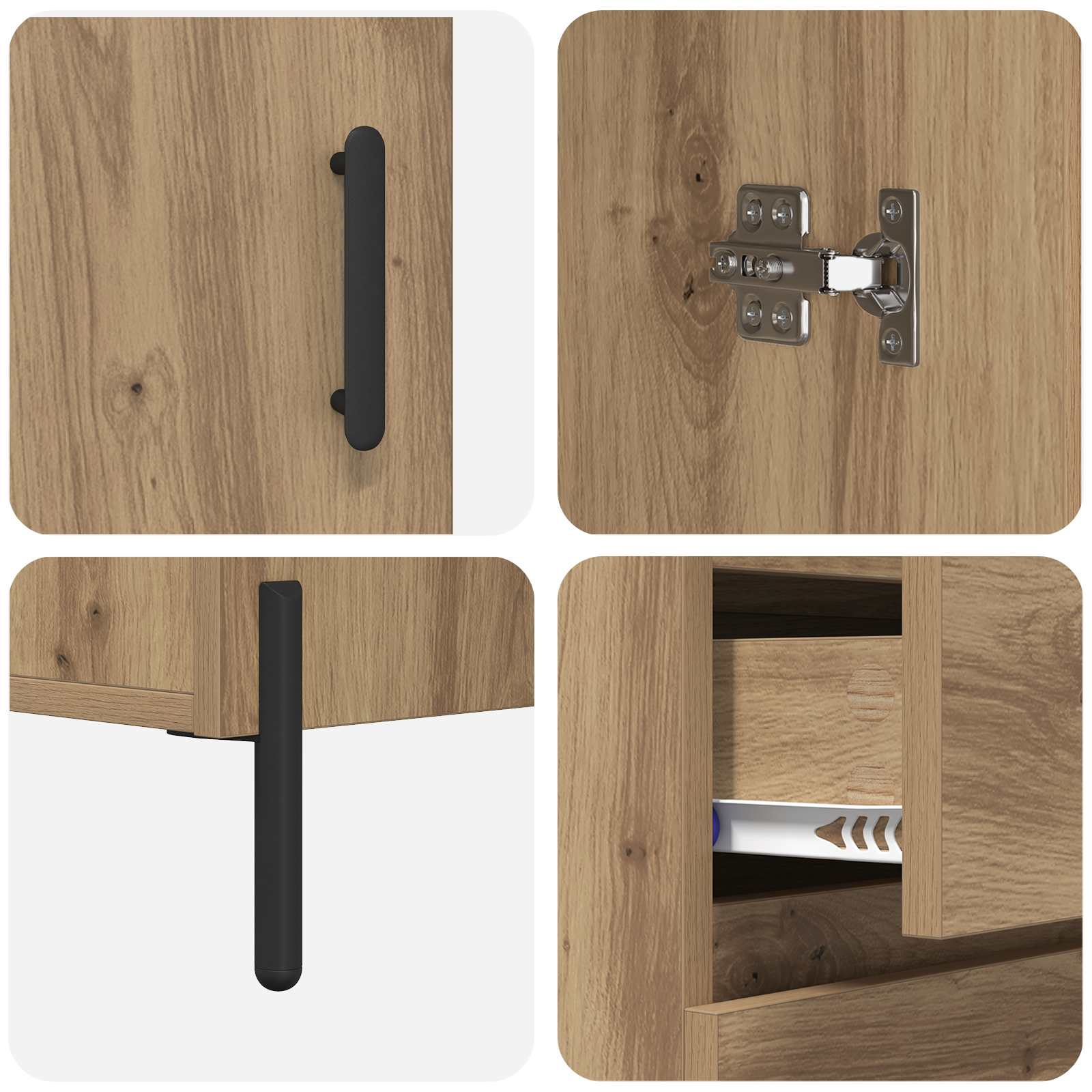 Highboard Umjetnički hrast 69,5 x 32,5 x 180 cm
