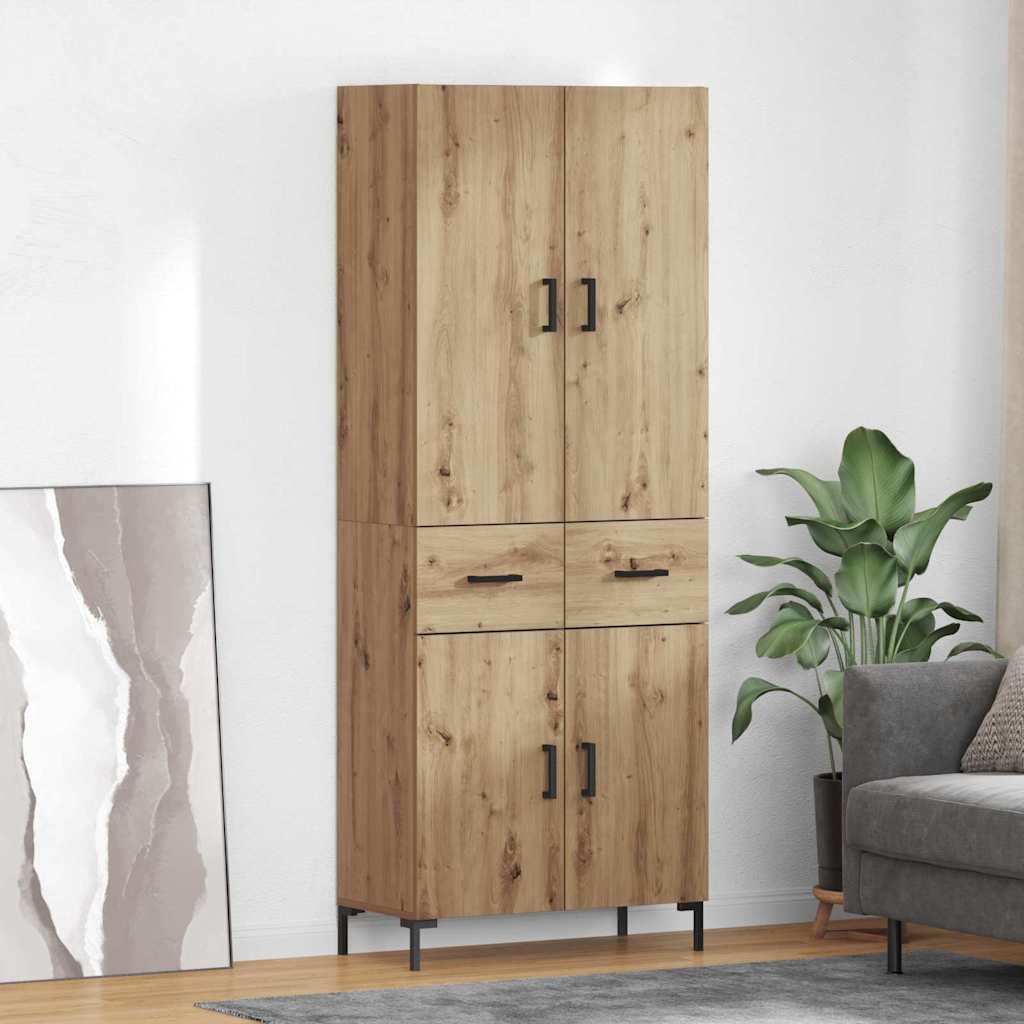 Highboard Umjetnički hrast 69,5 x 34 x 180 cm Konstruirano drvo