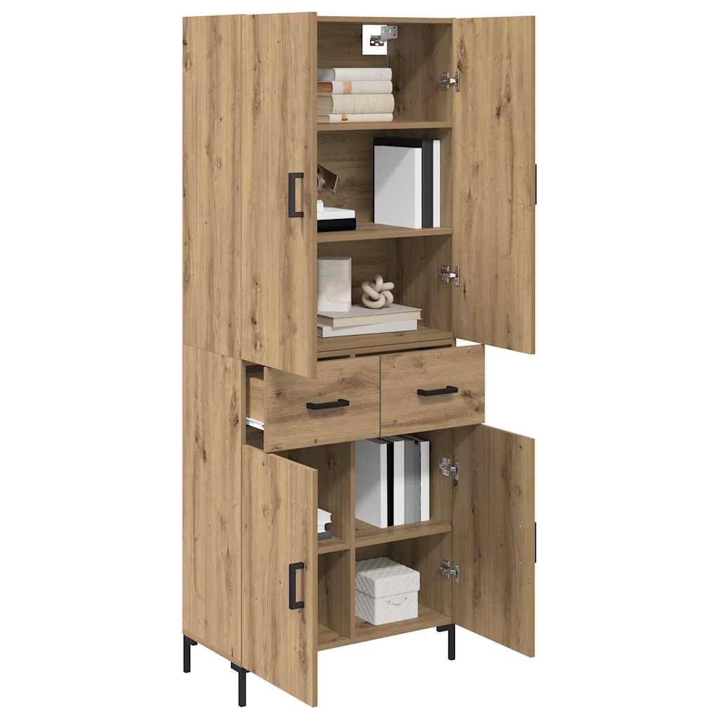 Highboard Umjetnički hrast 69,5 x 34 x 180 cm Konstruirano drvo