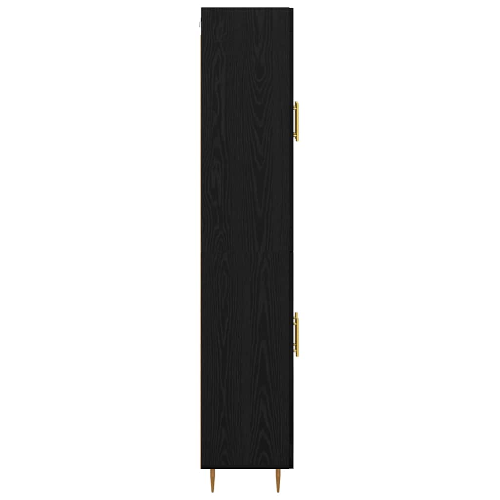 Highboard Crni hrast 69,5 x 34 x 180 cm Konstruirano drvo