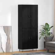 Highboard Crni hrast 69,5 x 34 x 180 cm Konstruirano drvo