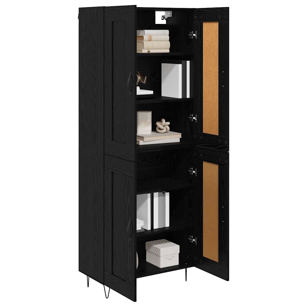 Highboard Crni hrast 69,5 x 34 x 180 cm Konstruirano drvo
