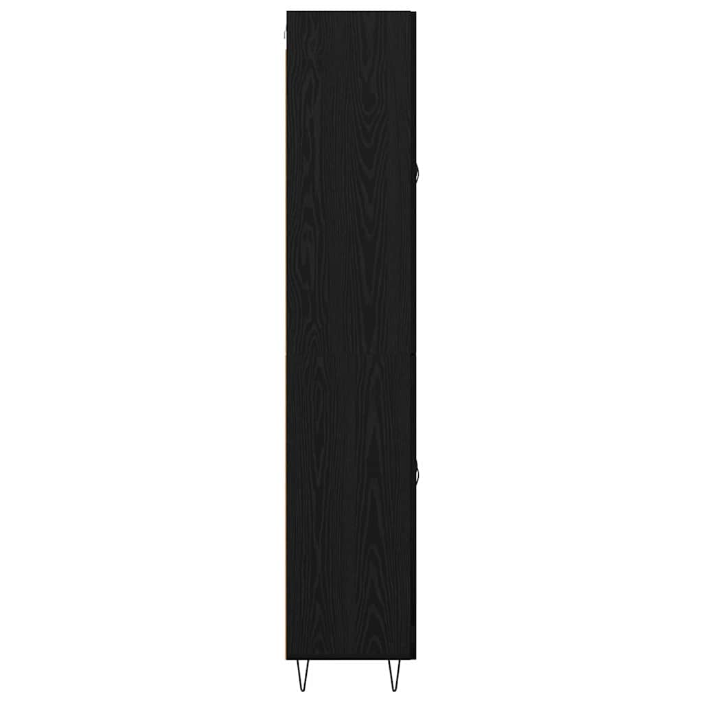 Highboard Crni hrast 69,5 x 34 x 180 cm Konstruirano drvo