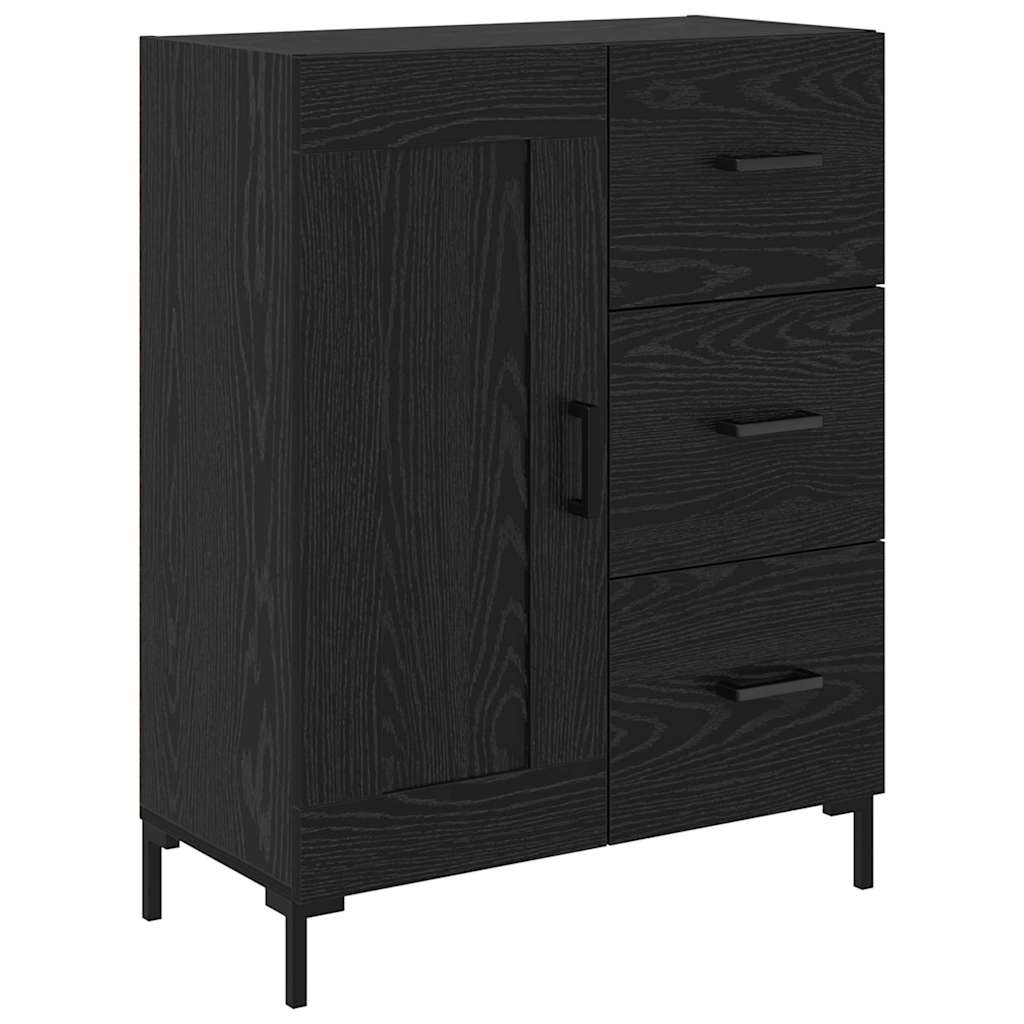 Highboard Crni hrast 69,5 x 34 x 180 cm Konstruirano drvo