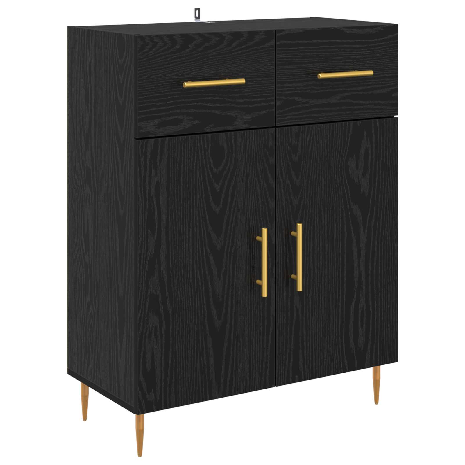 Highboard Crni hrast 69,5 x 34 x 180 cm Konstruirano drvo